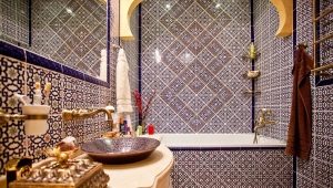 Pilihan reka bentuk bilik mandi gaya Oriental