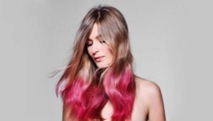 El cabello rosado termina en cabello rubio: ¿quién es adecuado y cómo hacerlo?