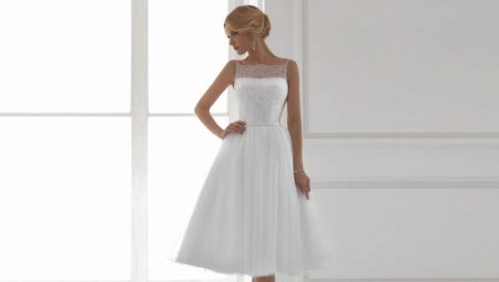 فستان زفاف متوسط ​​الطول