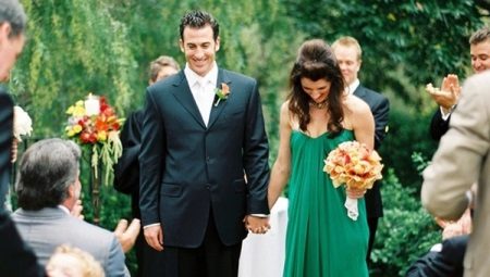 Vestidos de noiva verde - para noivas incomuns
