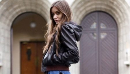 Women's leather jacket with a hood - a hit of this year