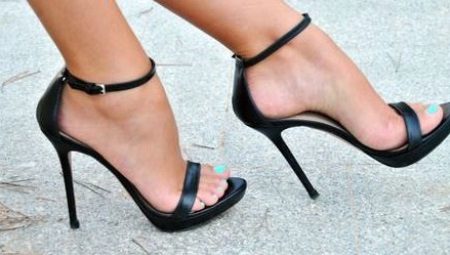 Black platform sandals