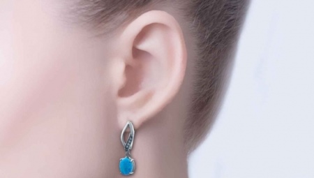 Opal øreringe
