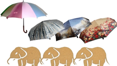 מטריות שלושה פילים