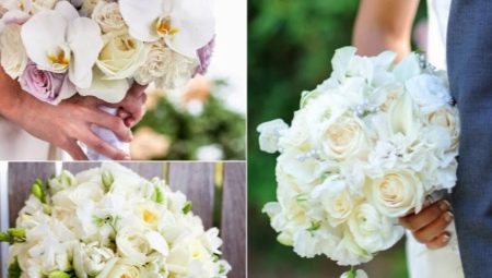 Bridal bouquet of orchids: options and ideas for combining with other flowers