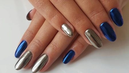Colors and design options for metallic manicure