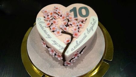 Πώς να επιλέξετε και να κάνετε μια τούρτα για 10 χρόνια γάμου;