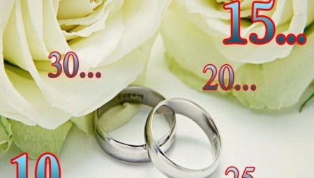 Noms des anniversaires de mariage par année et traditions de leur célébration