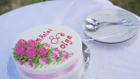 Jednostupňový svadobná torta - najlepšie nápady a tipy na výber
