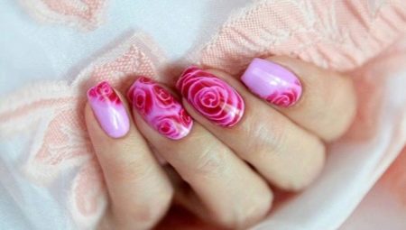 How to draw a rose on nails: design options and ways to create a picture