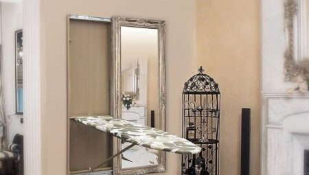 Mirror with an ironing board: features, rules for selection and installation
