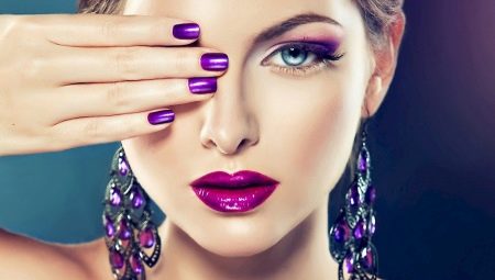 Idea terbaik manicure ungu untuk kuku pendek