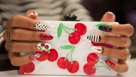 Fruit manicure: design และการทำงานทีละขั้นตอน