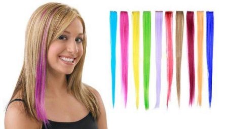 Bagaimana cara memilih helai berwarna pada pin rambut?