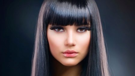 Suitable bangs for brunettes