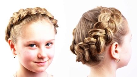 Làm thế nào để dệt một bím tóc quanh đầu một cô gái?