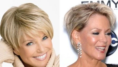 Korte hårklipp som ikke krever styling for kvinner etter 40 år