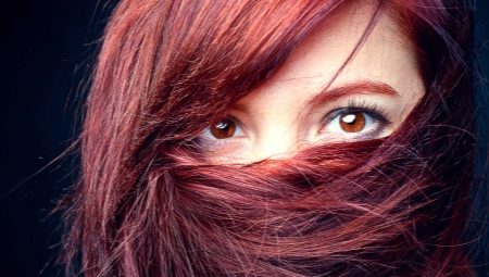 Бургундска боја за косу: за кога, правила бојења