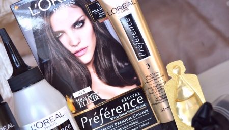 L’Oreal Preference hair dyes: color palette and instructions for use