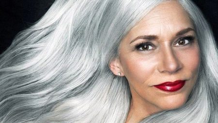 Естел боје за сиву косу: палета боја и правила бојења
