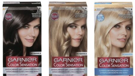 Ciri-ciri dan palet warna pewarna rambut Garnier