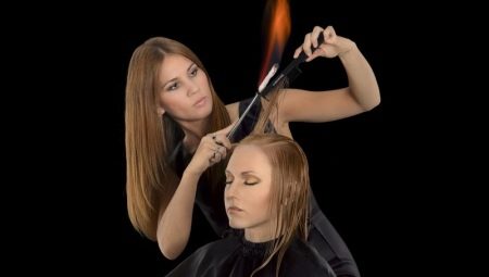 Gunting rambut dengan api: tujuan, kebaikan dan keburukan, jenis