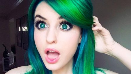 Tinte para el cabello verde: características y secretos de uso