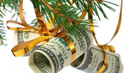 Bagaimana untuk membentangkan wang untuk Tahun Baru dengan cara yang asal?
