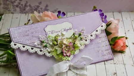 How to make an envelope for money using scrapbooking technique?