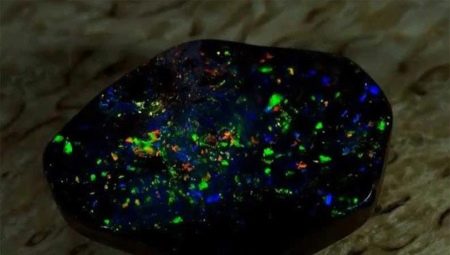 Opal hitam: bagaimana rupa, sifat dan aplikasi