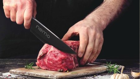 سكاكين اللحم: الأنواع والبراعة في الاختيار