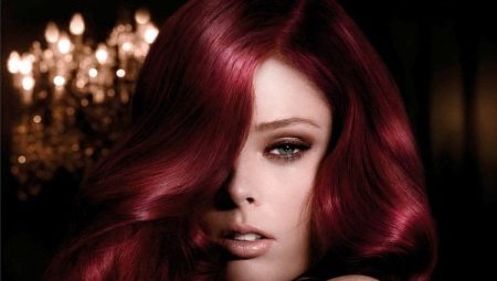 Бургундска боја косе: нијансе, избор, препоруке за бојење и нега