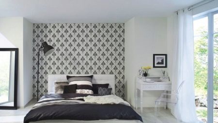 Papel tapiz combinado en el dormitorio: variedades, elección y sutilezas de colocación.