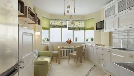 Kuchyne s arkierovým oknom: rôzne rozmiestnenia a tipy na dizajn