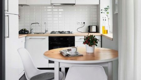 Köksbord och stolar för ett litet kök: typer och val
