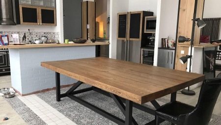 Kuhinjski stolovi u stilu lofta: kako izgledaju i kako ih odabrati?