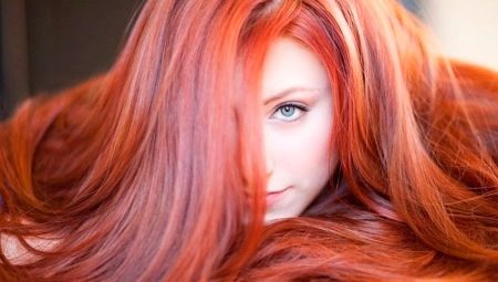 لون شعر أحمر طبيعي