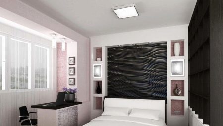 Niche i soveværelset: funktioner, du vælger, installation og design