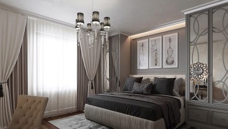 Bedroom decoration in the neoclassical style
