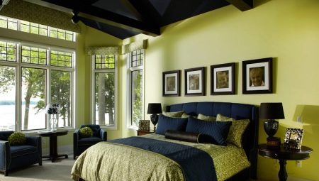Dormitorio verde oliva: secretos de diseño y ejemplos interesantes