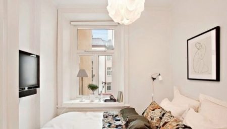 Designfunktioner i små sovrum på 5-6 kvadratmeter. m