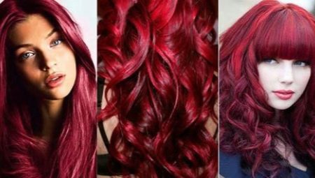 Colore dei capelli color rubino: tonalità, scelta della vernice, consigli per la cura