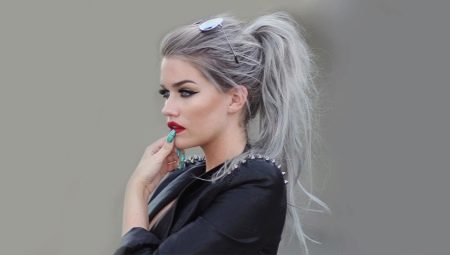Sølv hårfarge: populære nyanser og fargelegg
