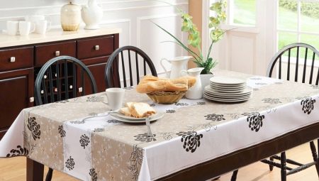 Toalhas de mesa em cima da mesa para a cozinha: variedades e escolha
