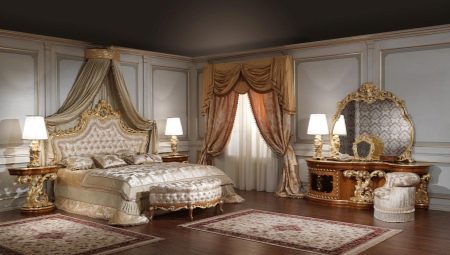 Barokke slaapkamer: de beste ideeën voor decoratie