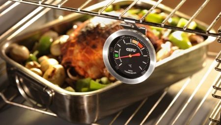 Termometre for ovnen: typer, egenskaper, valg og drift