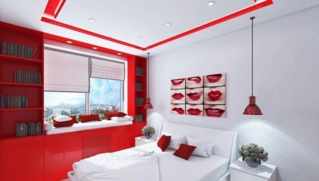 19-20 metrekare yatak odası için tasarım seçenekleri. m