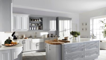 Beyaz mutfak: artıları ve eksileri, iç tasarım