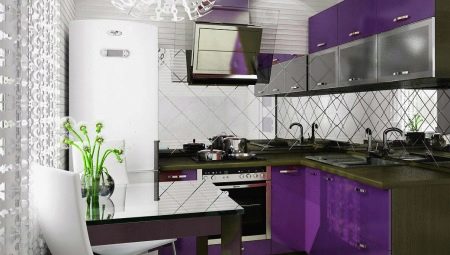 Design kuchyně 5 sq. m s lednicí v 