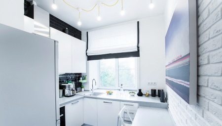 Cucina design 7 mq m in una panel house